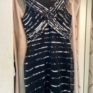 Dress black white